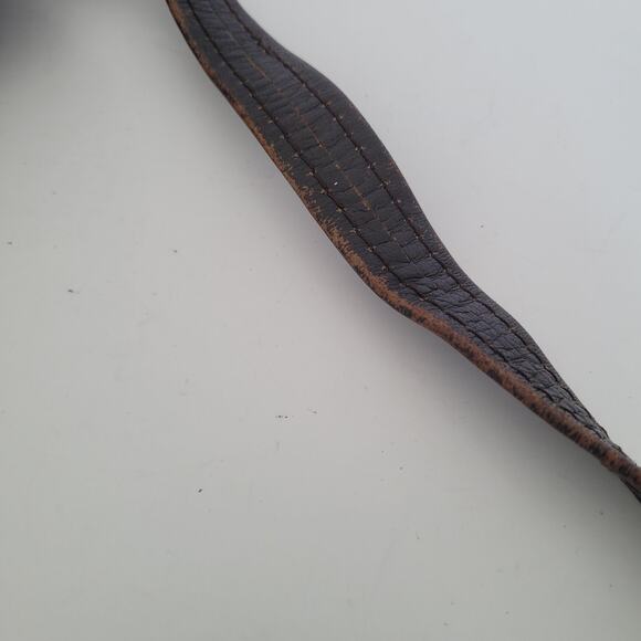 Longchamp Paris Signature Geniue Leather Brown Flap Shoulder Bag Purse Medium - Picture 10 of 10